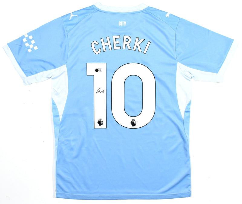 Rayan Cherki Autographed Manchester City Home Jersey