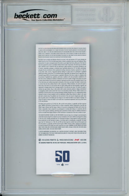 Quinn Hughes Autographed Vancouver Canucks 1st NHL Goal Ticket