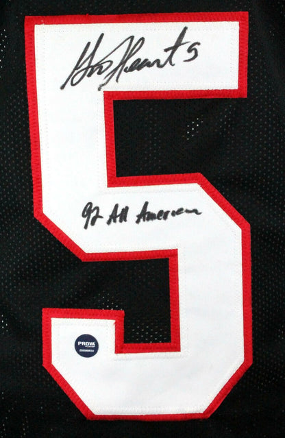 Garrison Hearst Signed Georgia Bulldogs Style Black Jersey - All American