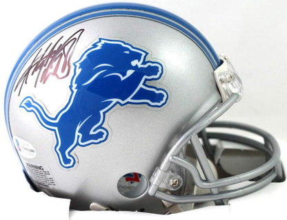 Adrian Peterson Signed Detroit Lions Black Mini Helmet
