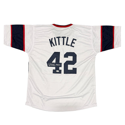 Ron Kittle Signed Chicago White Sox Custom Jersey (83 AL ROY) JSA COA