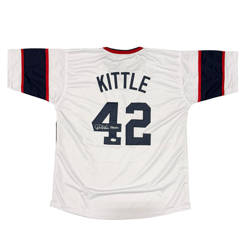 Ron Kittle Signed Chicago White Sox Custom Jersey (83 AL ROY) JSA COA