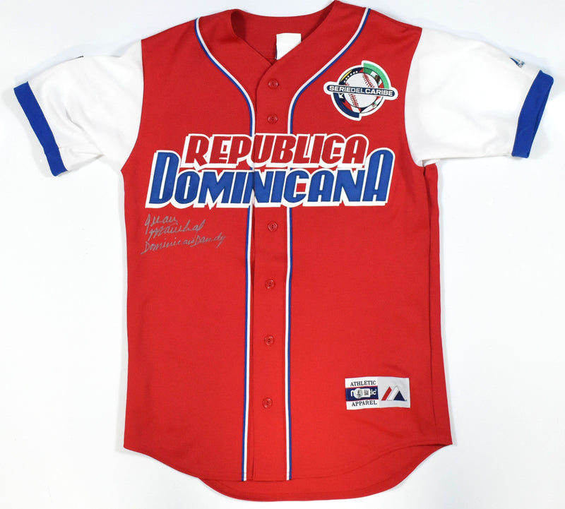 Juan Marichal Signed Dominican Republic Majestic Jersey