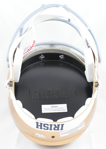 Tim Brown Signed Notre Dame Fighting Irish Full Size Speed Helmet - Black