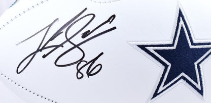 Luke Schoonmaker Signed Dallas Cowboys Logo Football