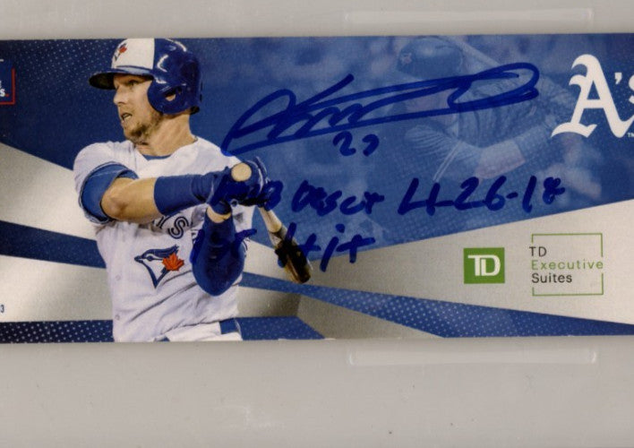 Vladimir Guerrero Jr. Signed MLB Debut & First Hit Full Ticket PSA 10 Auto