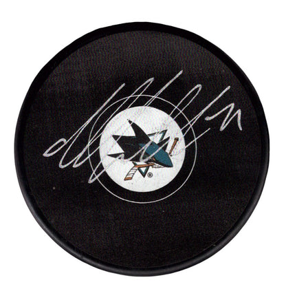 Macklin Celebrini Signed San Jose Sharks Logo Puck
