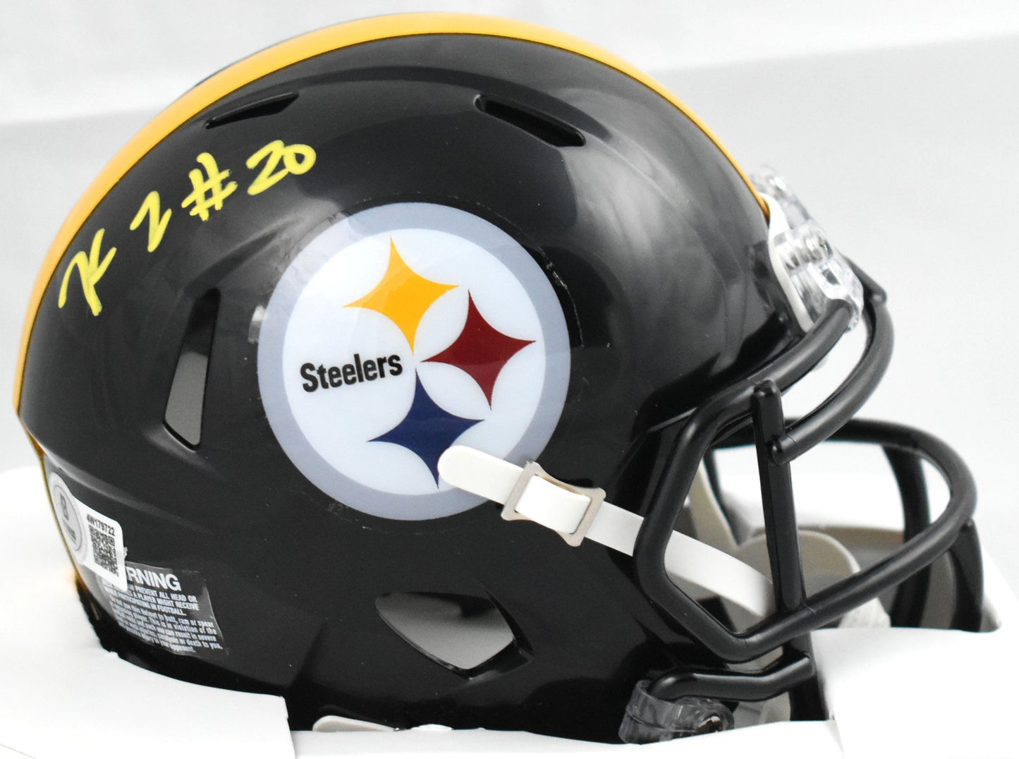 Kaleb Johnson Signed Pittsburgh Steelers Speed Mini Helmet