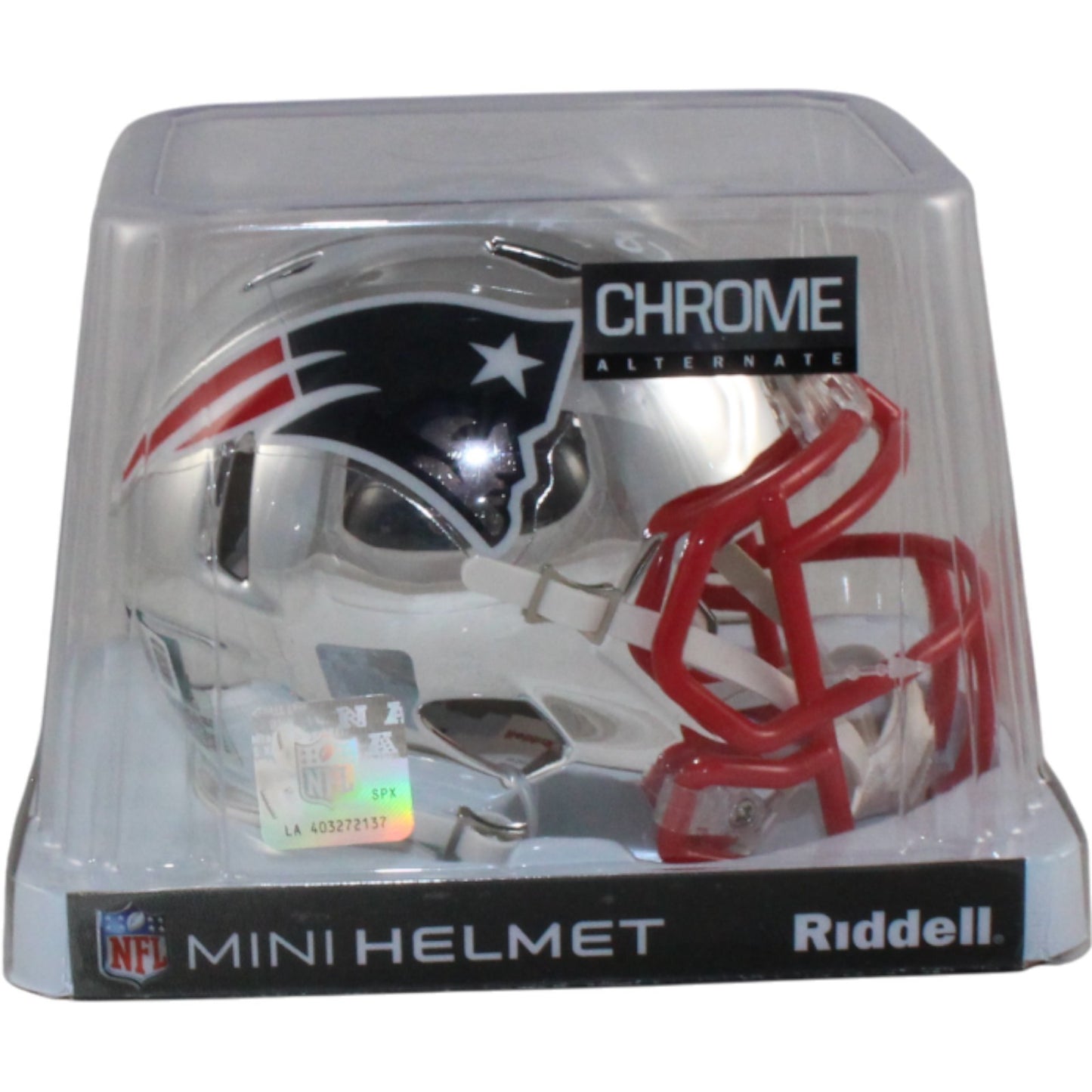 Rob Gronkowski New England Patriots Chrome Mini Helmet Autographed
