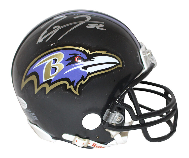 Ray Lewis Autographed Baltimore Ravens VSR4 Mini Helmet (BAS)