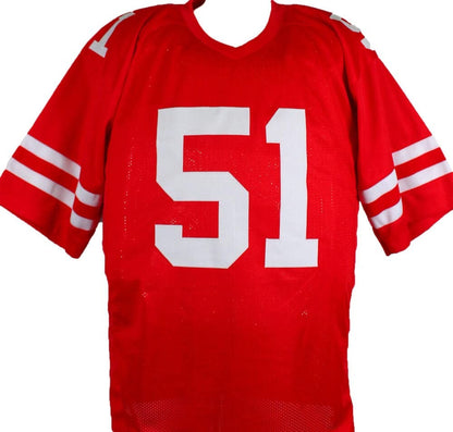 Randy Cross Signed San Francisco 49ers Red Custom Jersey