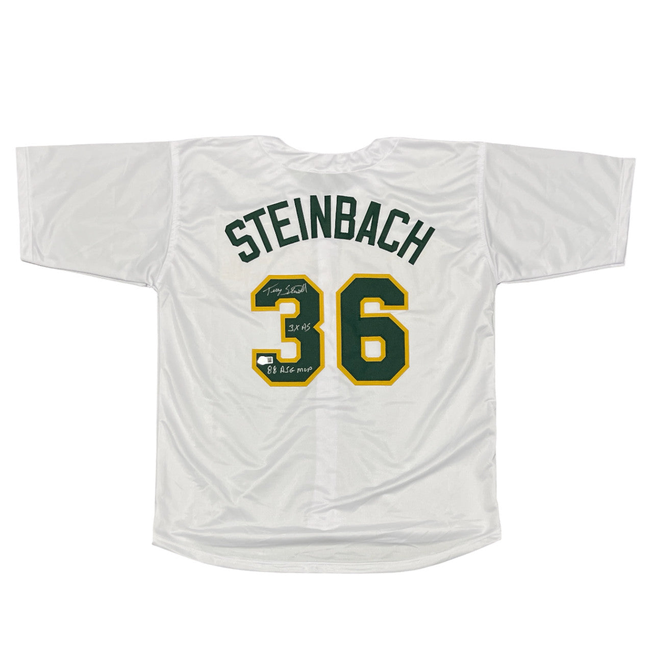 Terry Steinbach Signed Oakland Athletics Custom Baseball Jersey