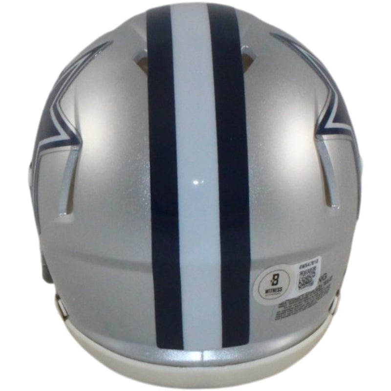 Dak Prescott Dallas Cowboys Autographed Mini Helmet (BAS Witnessed)