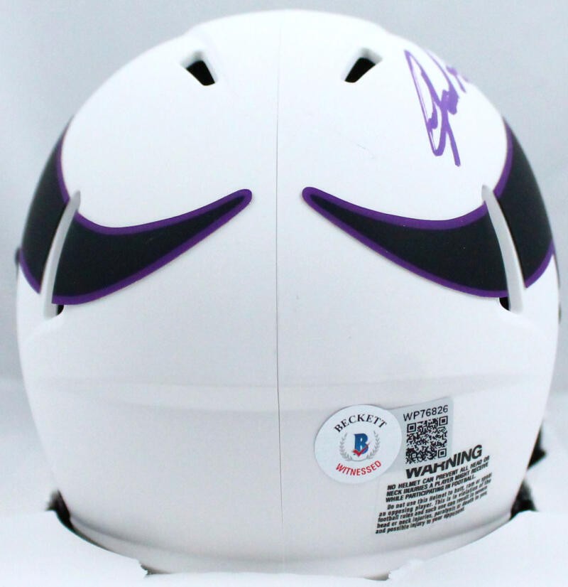Jared Allen Signed Minnesota Vikings Lunar Speed Mini Helmet