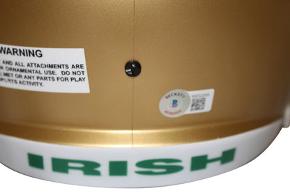 Michael Mayer Signed Notre Dame Fighting Irish Full Size Shamrock Helmet BAS