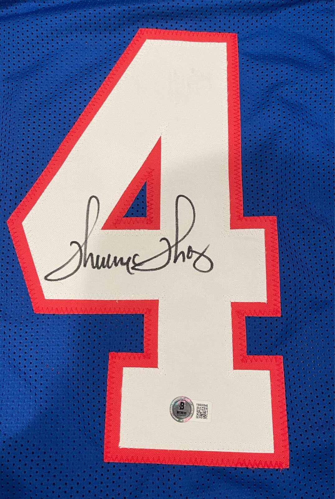 Thurman Thomas Signed Buffalo Bills Custom Autographed Jersey