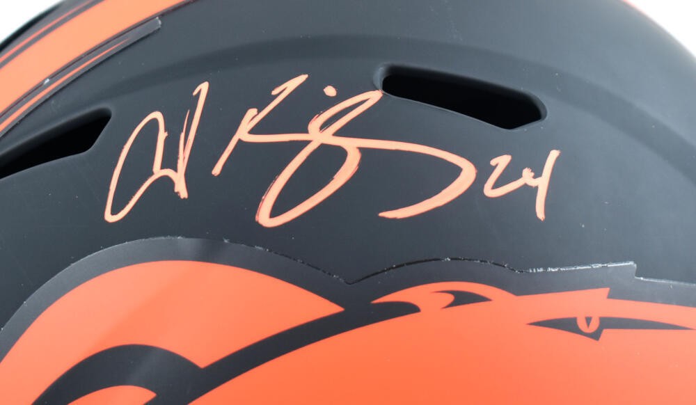 Champ Bailey Signed Denver Broncos Full Size Eclipse Speed Helmet