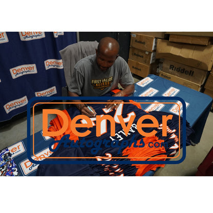 Champ Bailey Autographed Denver Broncos Custom Blue Jersey