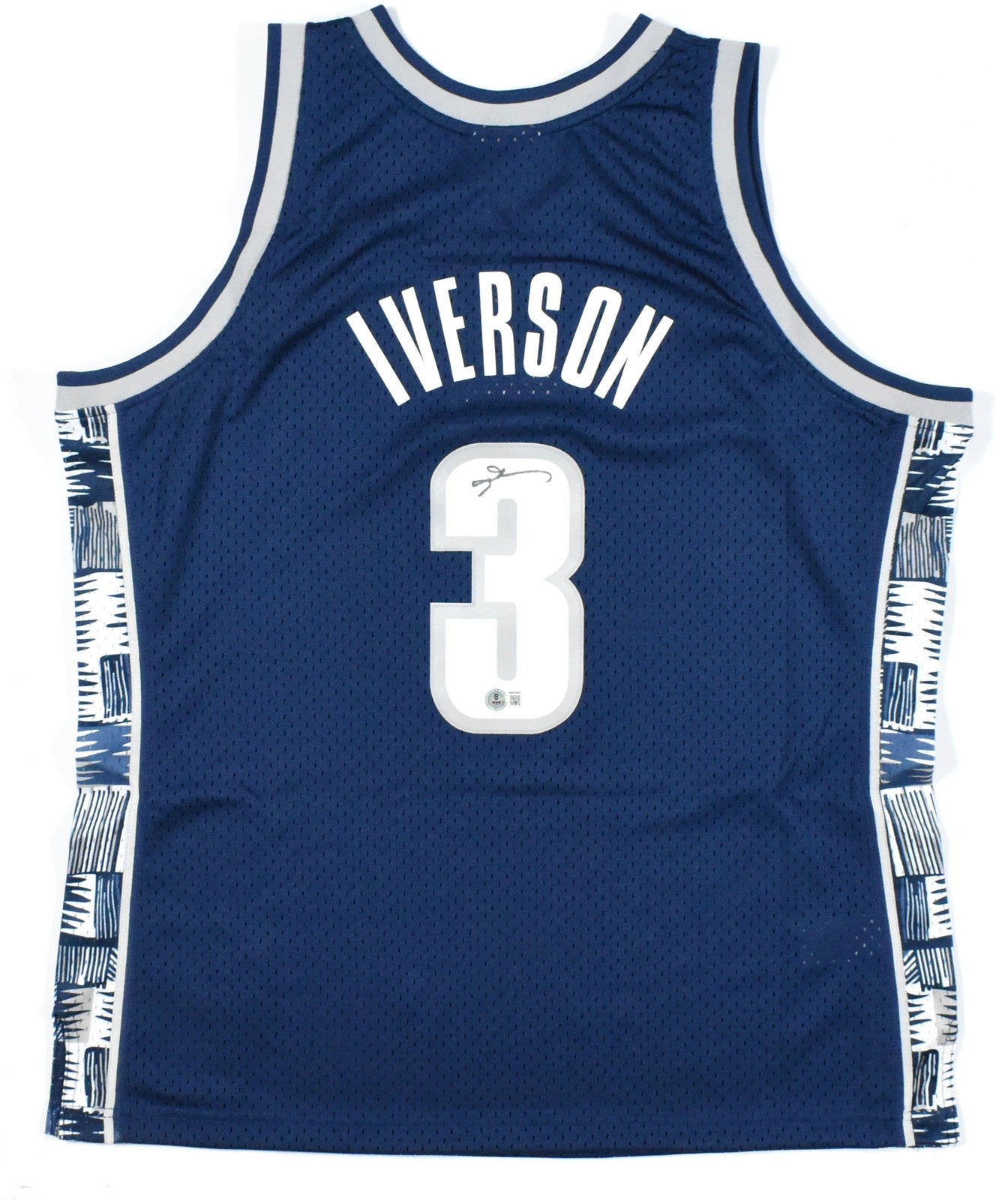 Allen Iverson Signed Georgetown Hoyas Mitchell & Ness Jersey