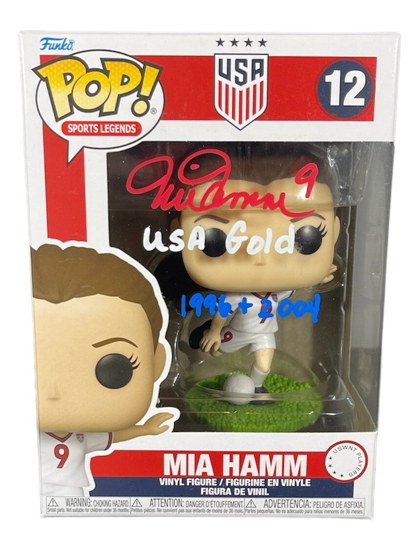 Mia Hamm Signed USA Soccer Funko Pop #12 (Beckett COA)