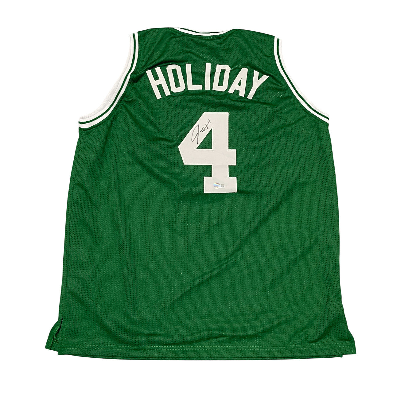 Jrue Holiday Boston Celtics Autographed Custom Jersey (Beckett Witness)