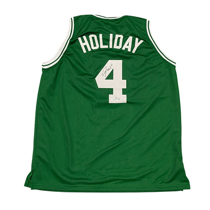 Jrue Holiday Boston Celtics Autographed Custom Jersey (Beckett Witness)