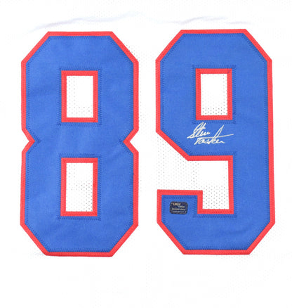 Steve Tasker Autographed Buffalo Bills White Custom Jersey