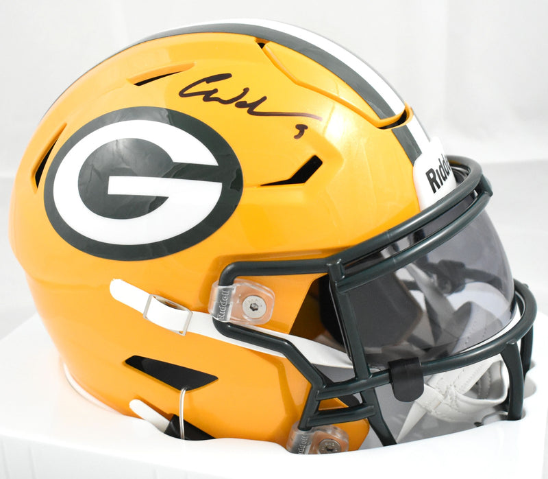 Matthew Golden Signed Green Bay Packers Mid-Size SpeedFlex Helmet