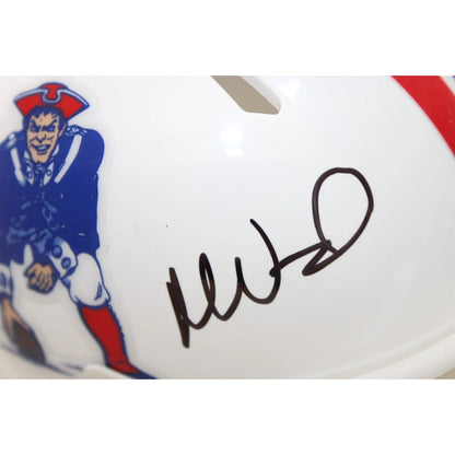 Mike Vrabel Signed New England Patriots Throwback Mini Helmet