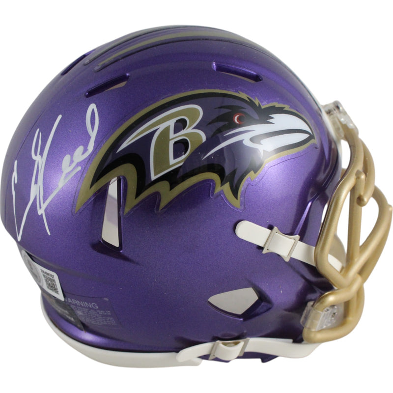 Ed Reed Baltimore Ravens Autographed Flash Mini Helmet