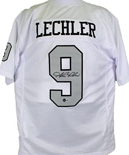 Shane Lechler Autographed White Custom Football Jersey