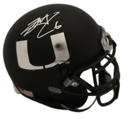 Lamar Miller Miami Hurricanes Autographed Schutt Mini Helmet