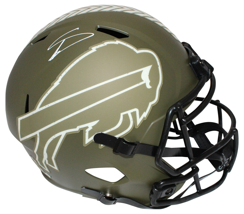 Stefon Diggs Signed Buffalo Bills Full Size Salute Replica Helmet