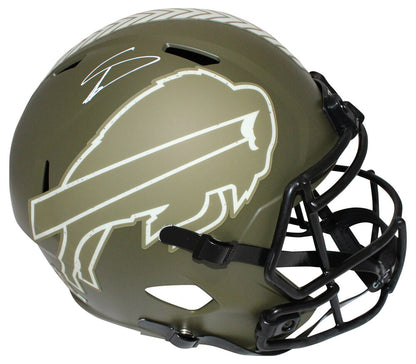 Stefon Diggs Signed Buffalo Bills Full Size Salute Replica Helmet