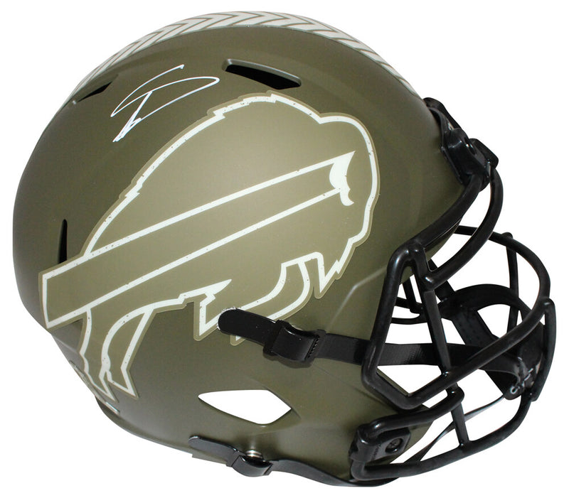 Stefon Diggs Signed Buffalo Bills Full Size Salute Replica Helmet