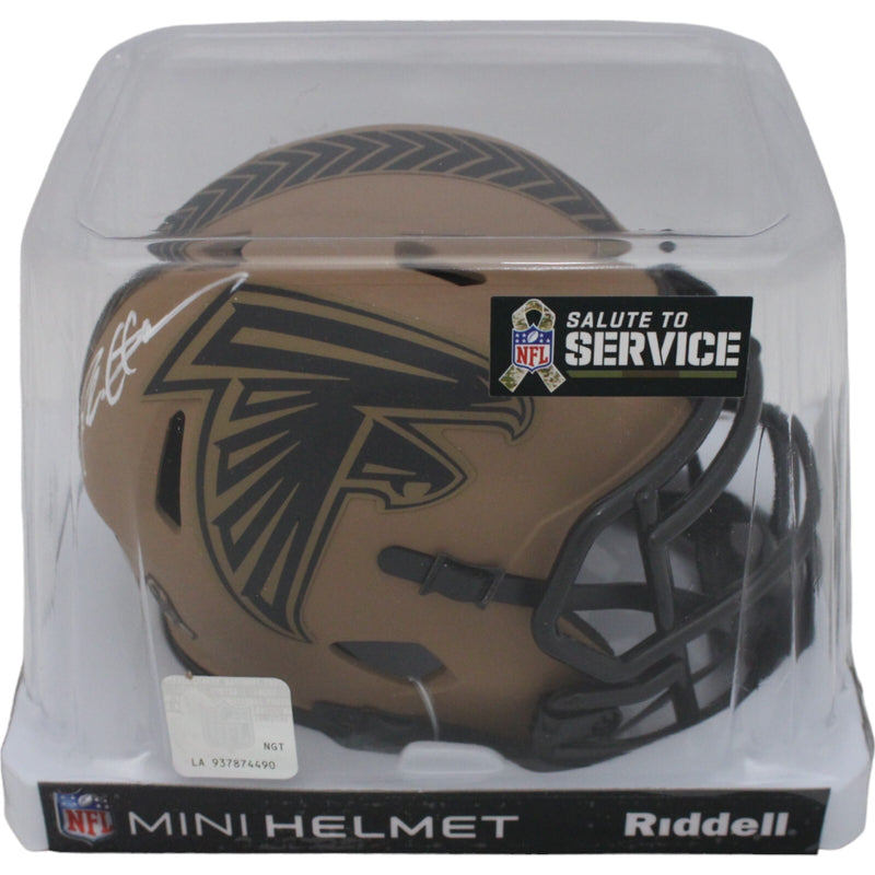 Deion Sanders Signed Atlanta Falcons 2023 Salute to Service Mini Helmet
