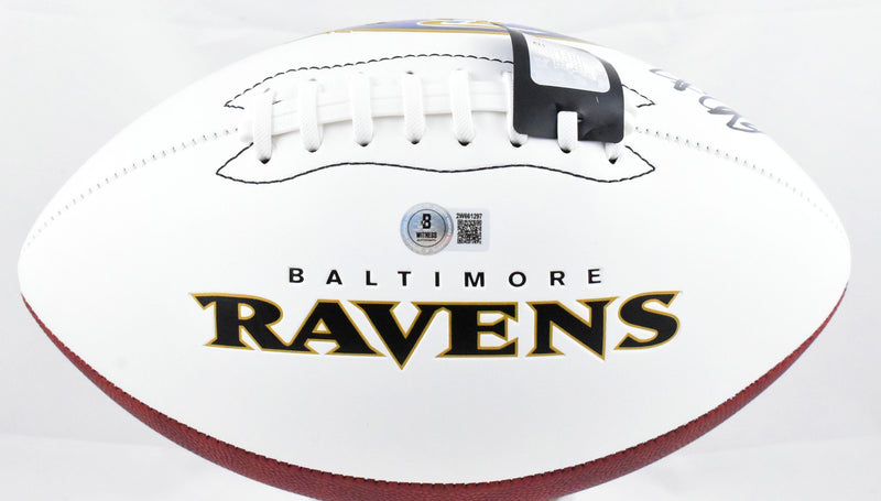 Rashod Bateman Autographed Baltimore Ravens Logo Football