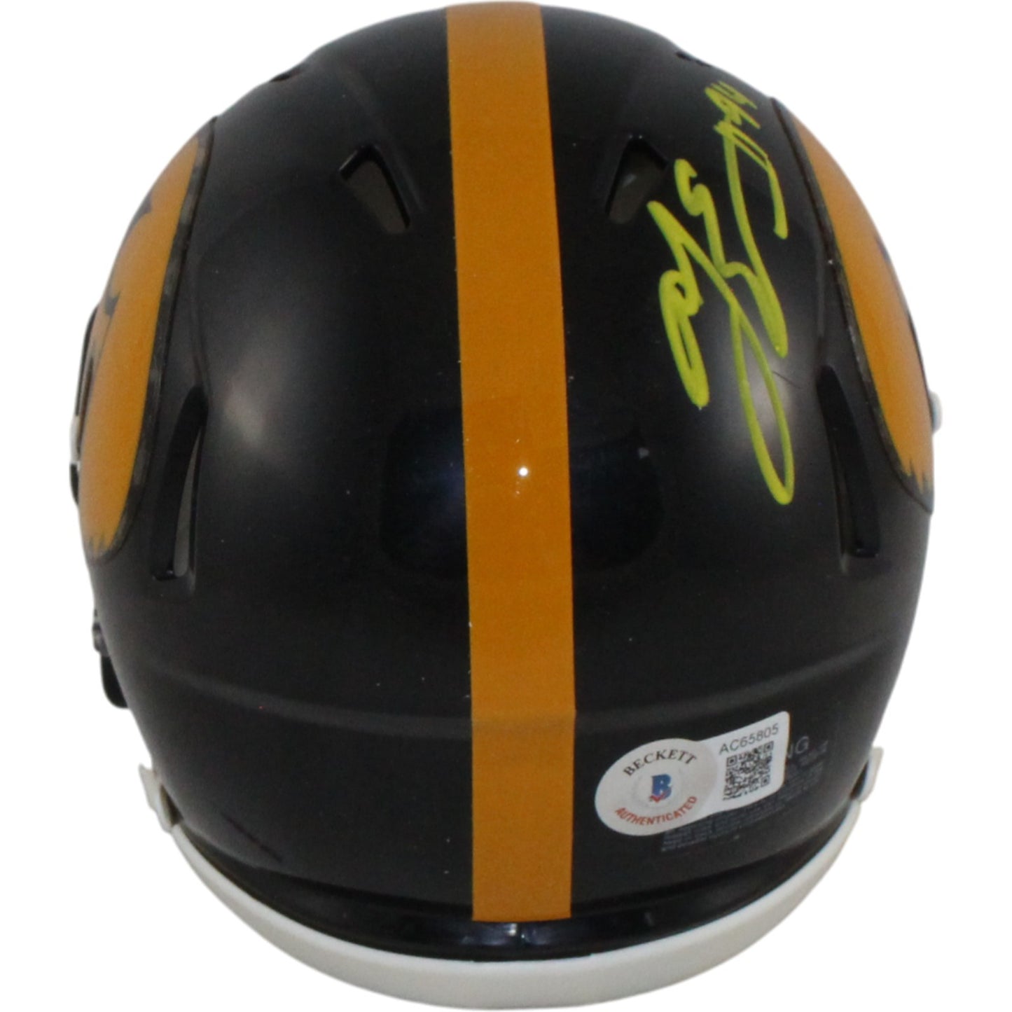 AJ Epenesa Iowa Hawkeyes Autographed Mini Helmet (BAS Witnessed)