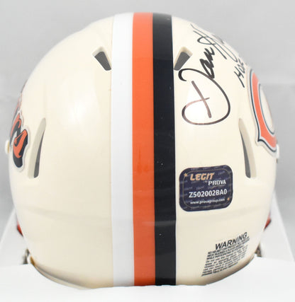 Dan Hampton Signed Chicago Bears Retro Speed Mini Helmet