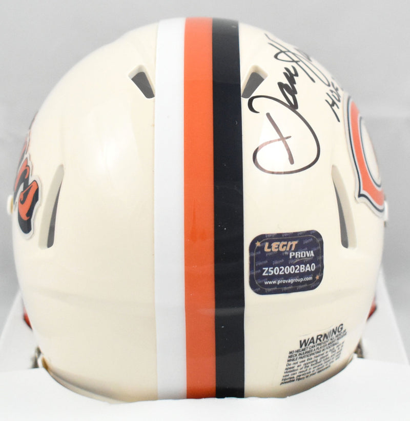 Dan Hampton Signed Chicago Bears Retro Speed Mini Helmet