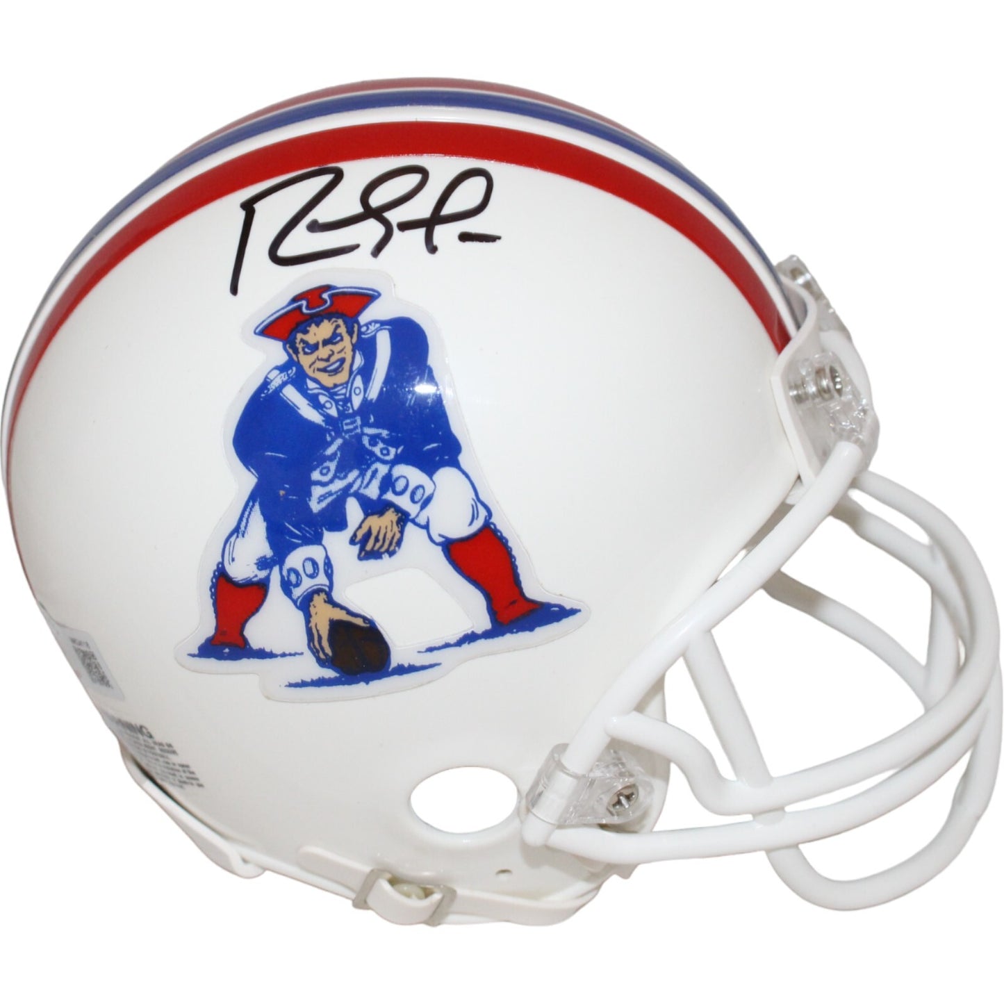 Randy Moss Signed New England Patriots Throwback VSR4 Mini Helmet
