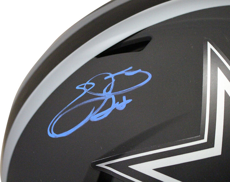 Emmitt Smith Signed Dallas Cowboys Authentic Eclipse Full Size Helmet (BAS)