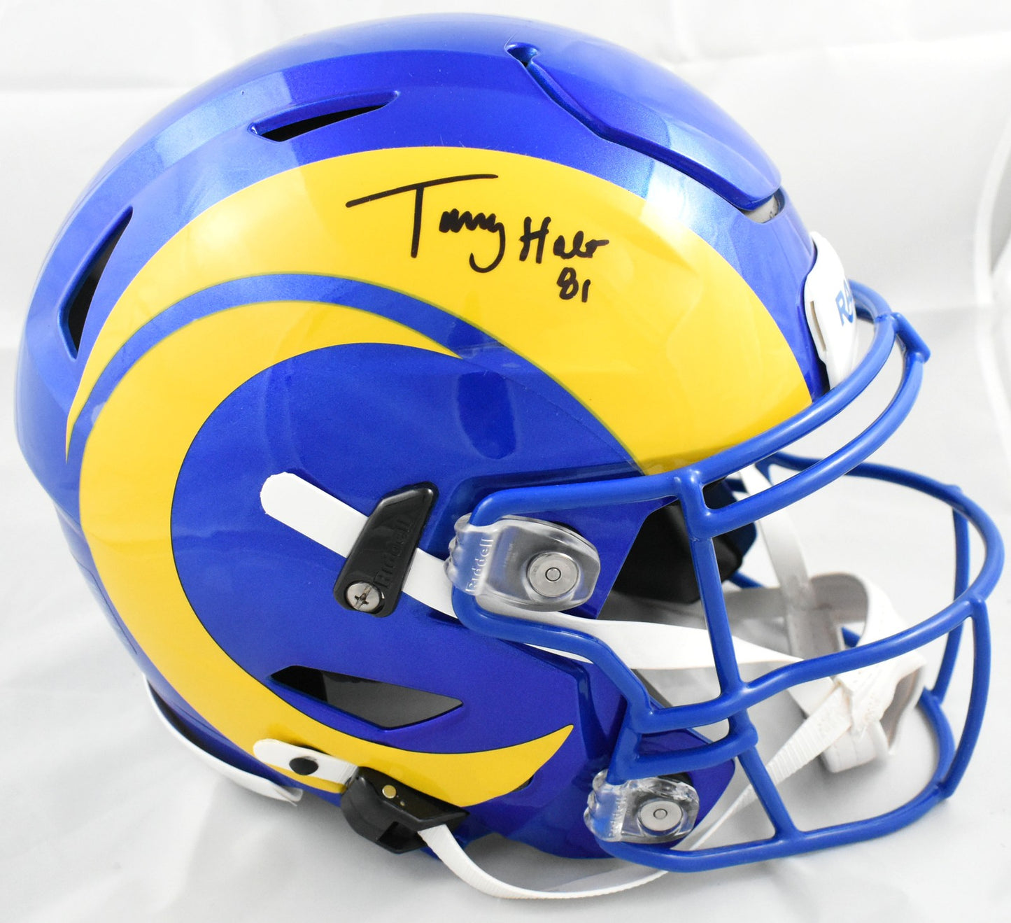 Torry Holt Autographed Los Angeles Rams Full Size Speedflex Helmet