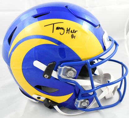 Torry Holt Autographed Los Angeles Rams Full Size Speedflex Helmet