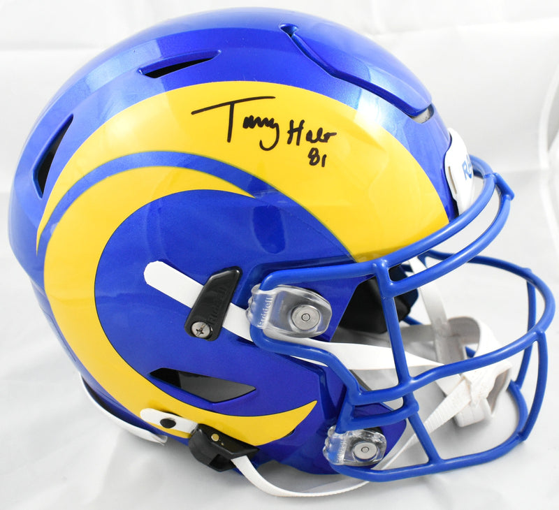 Torry Holt Autographed Los Angeles Rams Full Size Speedflex Helmet