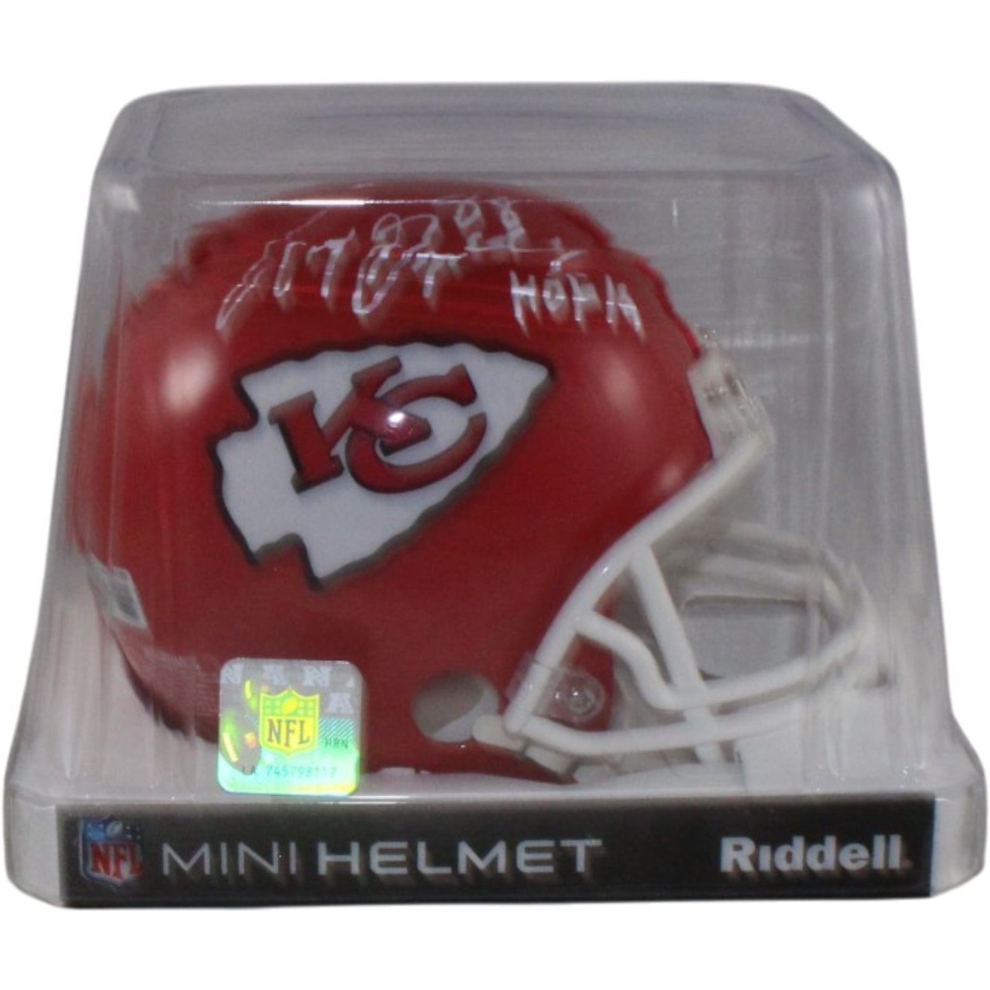 Tony Gonzalez Signed Kansas City Chiefs VSR4 Mini Helmet - HOF Inscribed