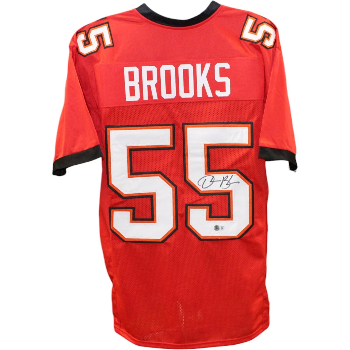 Derrick Brooks Signed Red Pro Style Custom Jersey