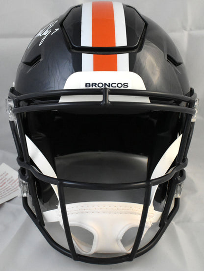 John Elway Signed Denver Broncos Color Rush Speedflex Helmet