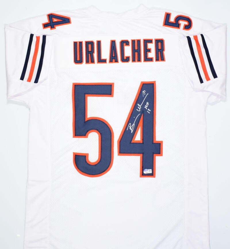 Brian Urlacher Signed Chicago Bears Custom White Jersey - HOF 2018