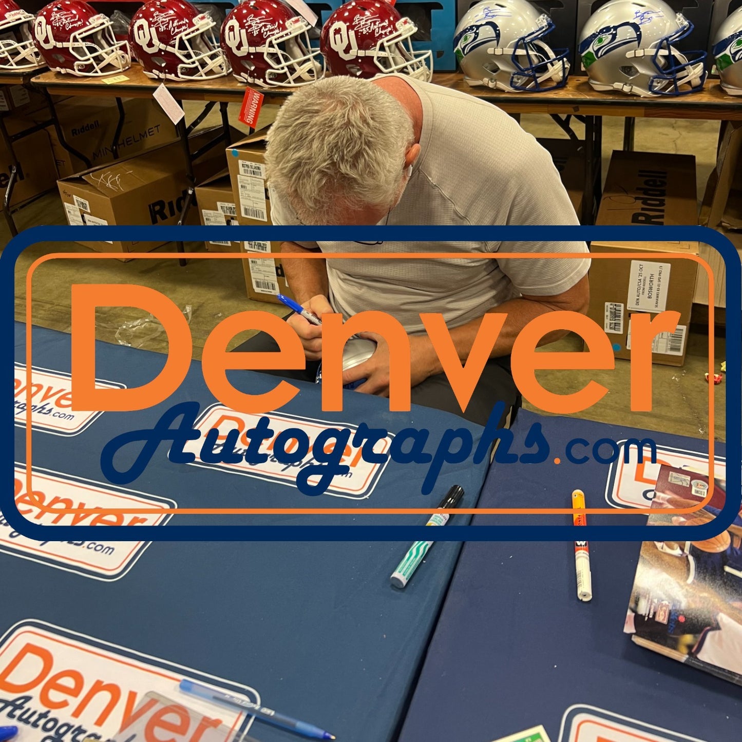 Brian Bosworth Autographed Seattle Seahawks Throwback Mini Helmet (BAS)